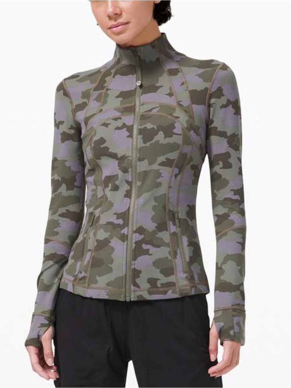 Lululemon Define Jacket Sz 10 In Heritage 365 Camo Dusky Lavender Multi